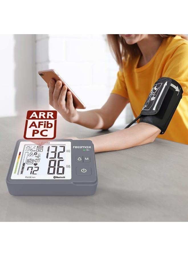 روزماكس جهاز قياس ضغط الدم الرقمي مع اتصال بلوتوث وشحن USB – قياسات دقيقة وسهلة في البيت - Image 2